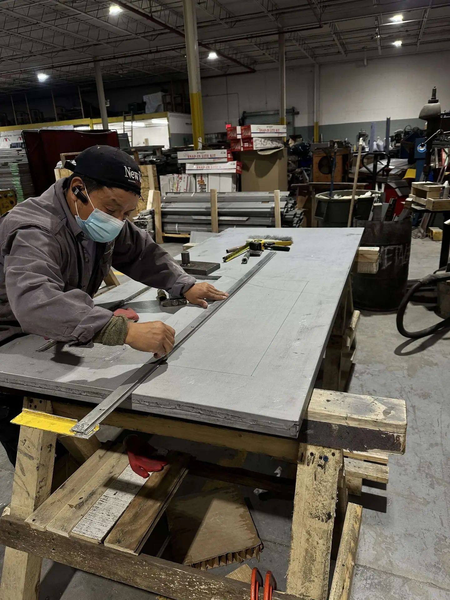 Hollow metal door fabricated by Universal Fireproof Door NYC