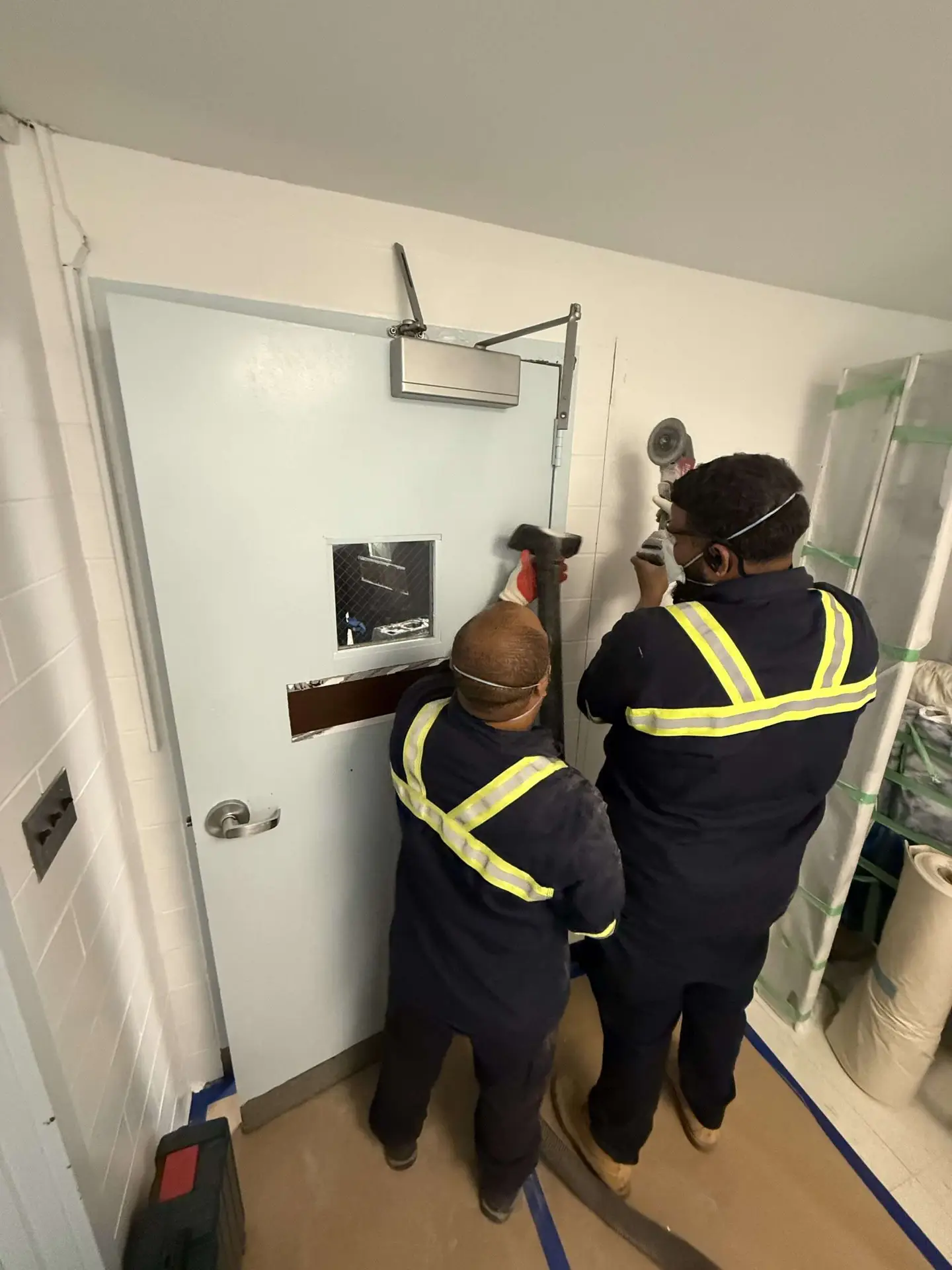 Custom hollow metal door panel fabrication at Universal Fireproof Door